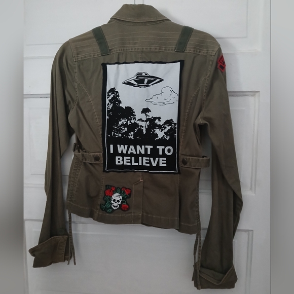 Plugg Jackets & Blazers - Vintage patched jacket